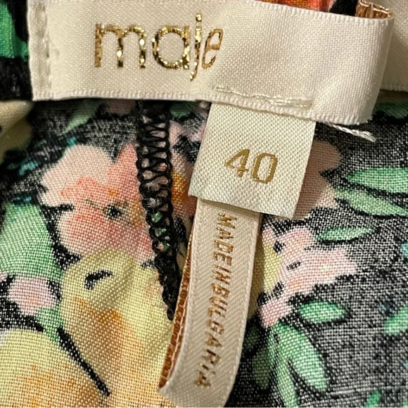 MAJE‎ NWOT Ikael Piped Floral Motif Mini Shorts - Picture 9 of 13